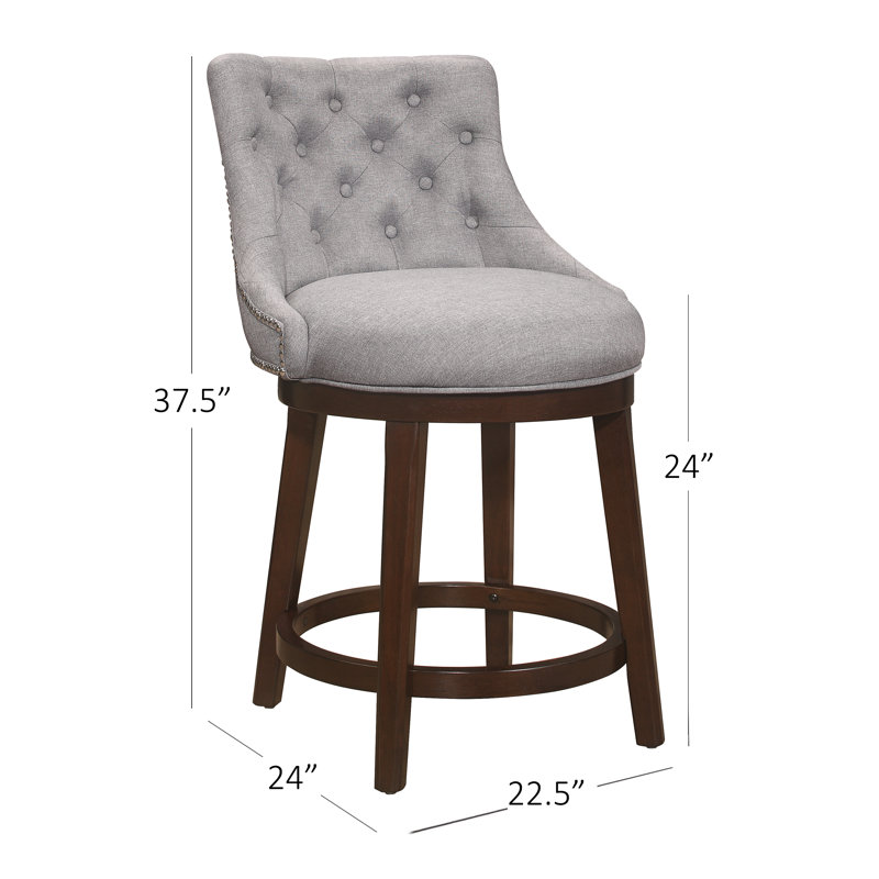 Three Posts™ Papillion Swivel Counter & Bar Stool & Reviews Wayfair